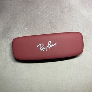 Ray-Ban Red Glasses Case.